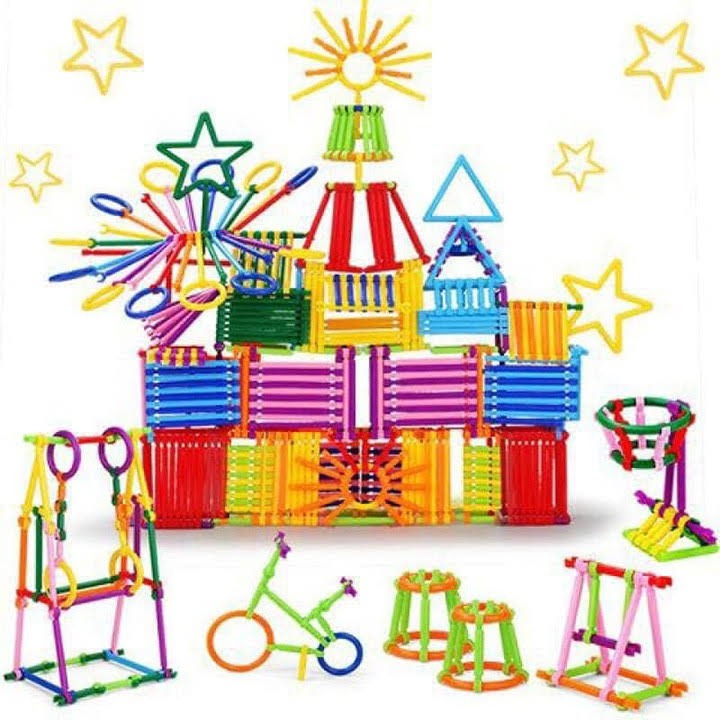 Bộ xếp hình que diêm cho bé