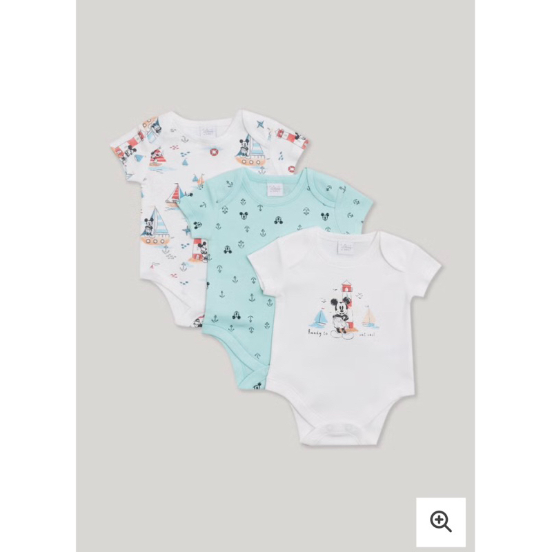Set 3 bodysuit cộc tay chính hãng Matalan