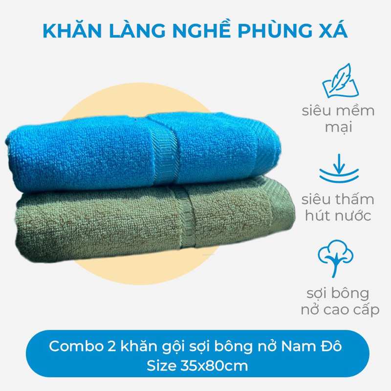 combo 2 khăn gội  Nam đô | BigBuy360 - bigbuy360.vn