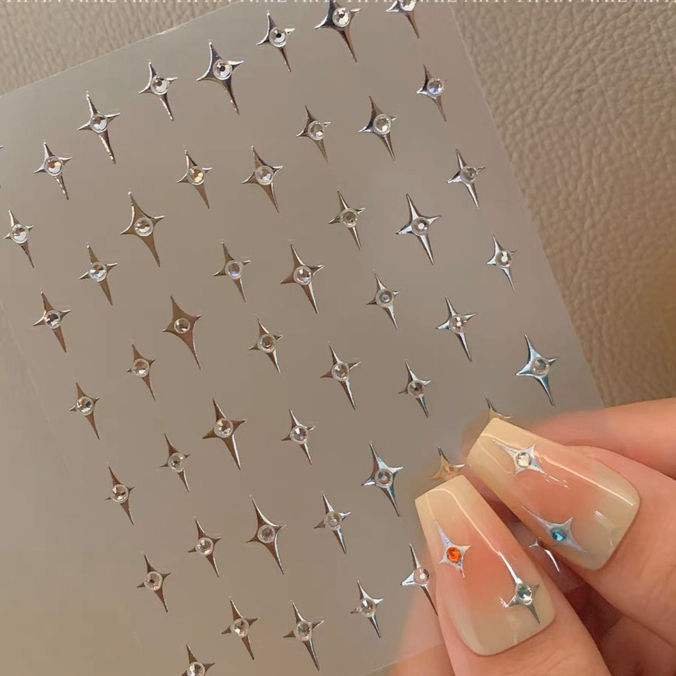 Sticker dán móng in lụa 3D