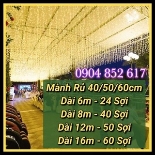 Đèn thả rèm mành rủ 6m 8m 12m 16m mét LED Trang Trí Ngoài Trời Trang Trí Sự Kiện Nhà Cửa Sảnh Quán Cafe