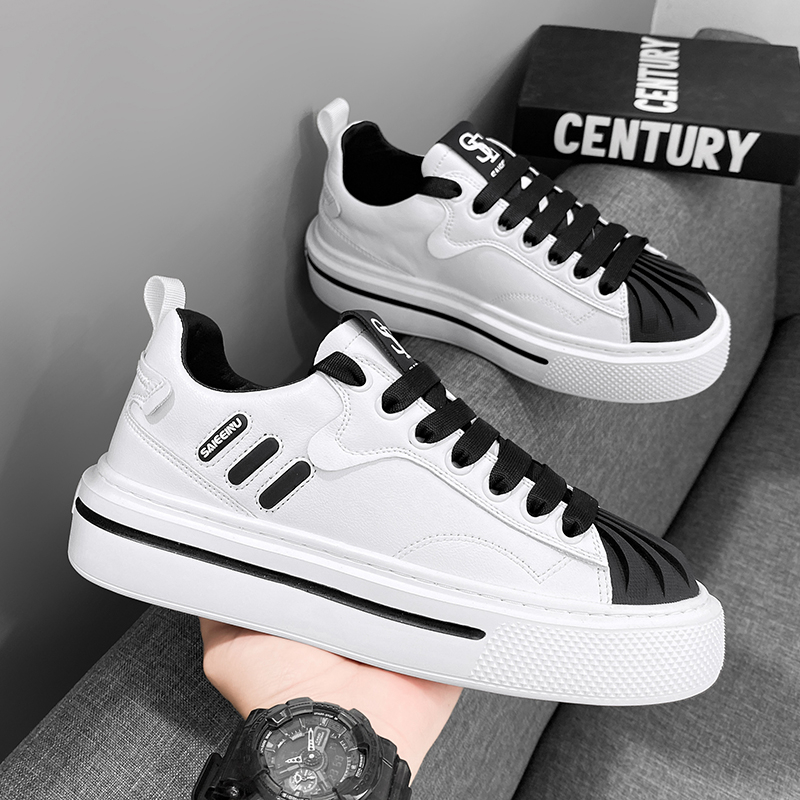 Giày Sneaker Thể Thao Nam Màu Trắng G107 Cao Cấp Đẹp Thời Trang Giá Rẻ Độn Đế Tăng Chiều Cao Cho Học Sinh Sinh Viên A1