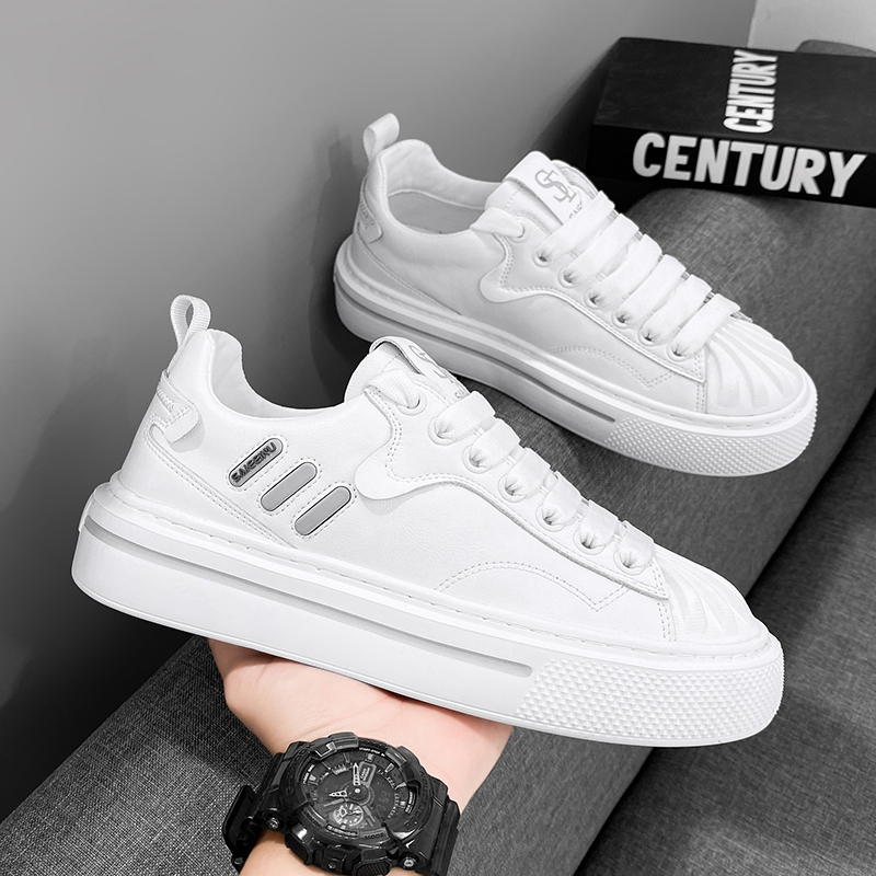 Giày Sneaker Thể Thao Nam Màu Trắng G107 Cao Cấp Đẹp Thời Trang Giá Rẻ Độn Đế Tăng Chiều Cao Cho Học Sinh Sinh Viên A1