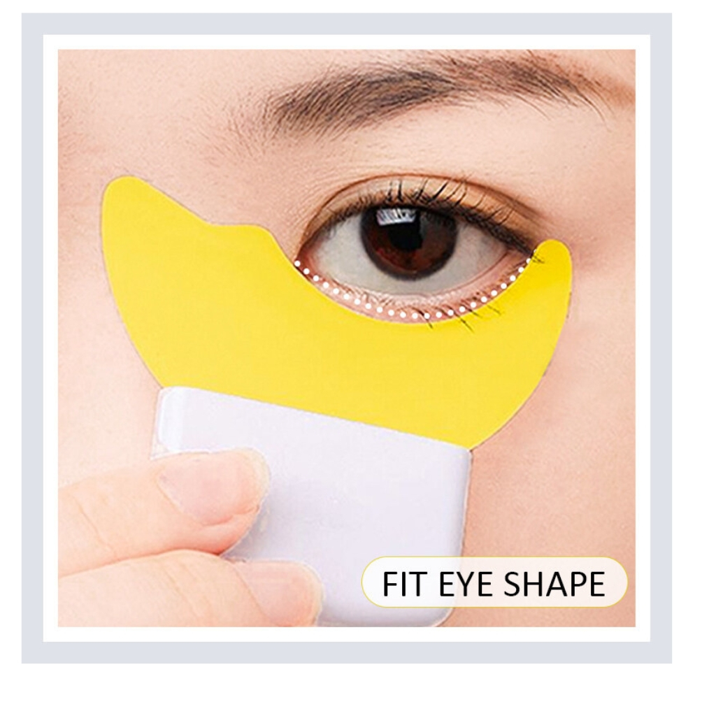 Dụng cụ hỗ trợ chuốt mi mascara Hidati không lem, bảng to - Kẻ mí kẻ bọng mắt tiện lợi đa năng loại 1 chất liệu mềm dẻo