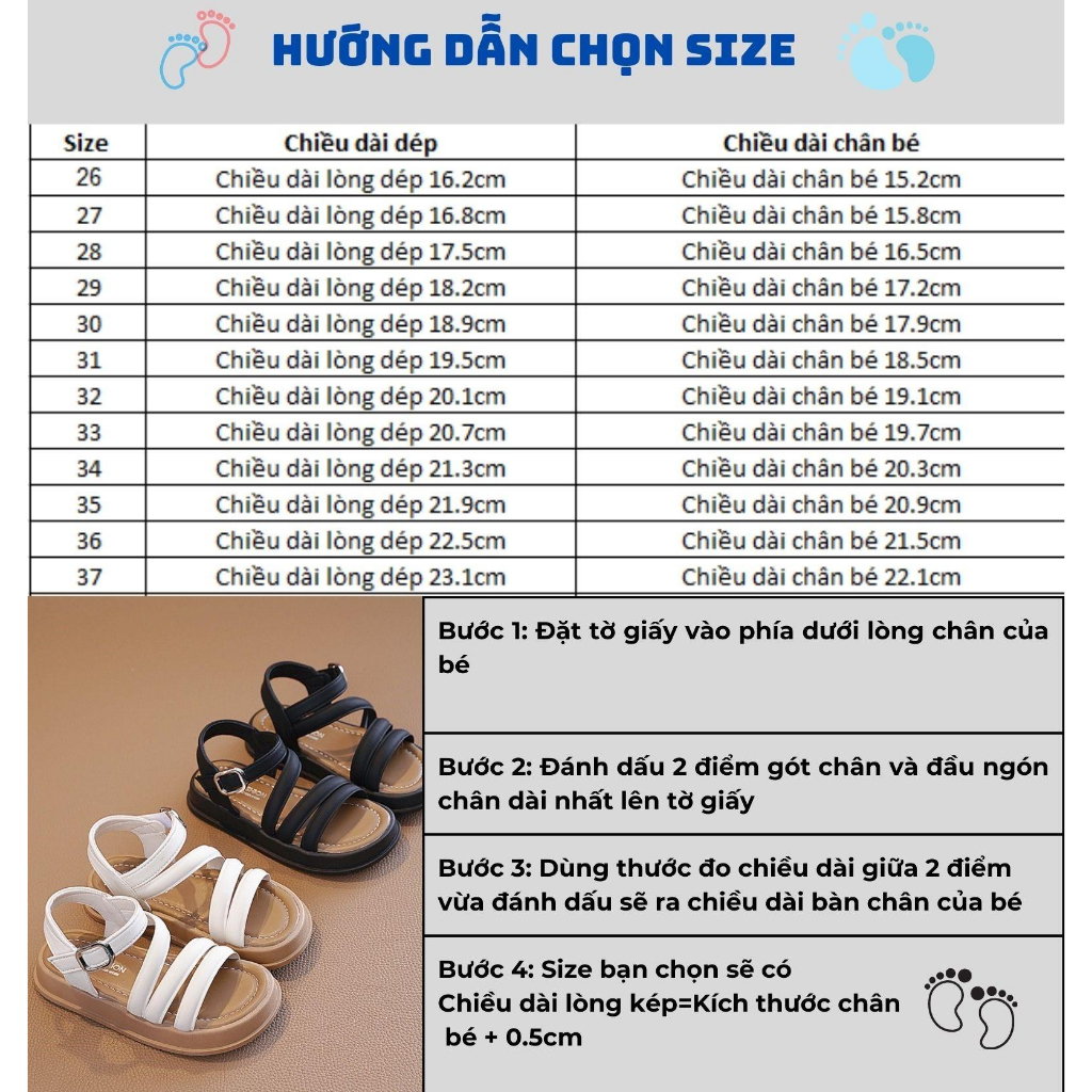 Sandal Bé Gái Đi Học Đi Chơi