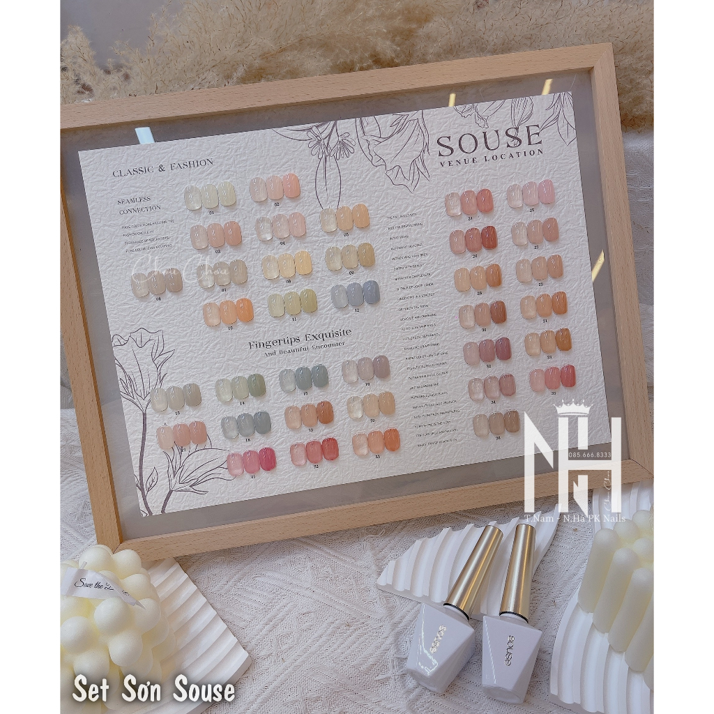 Set sơn thạch 36 màu hàn quốc souse, sơn thạch quốc dân các màu hot