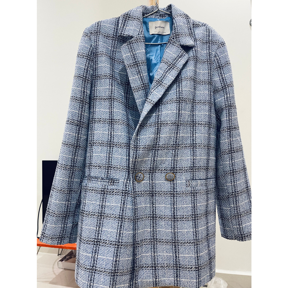 Áo khoác dạ Tweet dáng dài