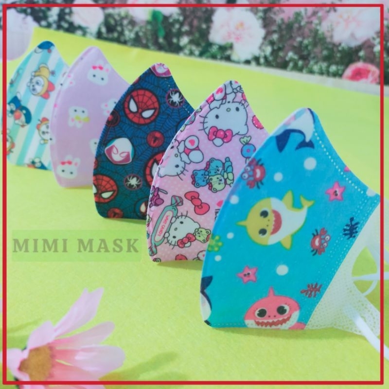 Khẩu trang 3d trẻ em cao cấp cho bé sơ sinh đến 10 tuổi
