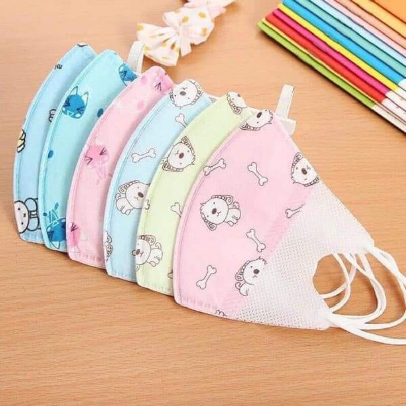 Khẩu trang 3d trẻ em cao cấp cho bé sơ sinh đến 10 tuổi
