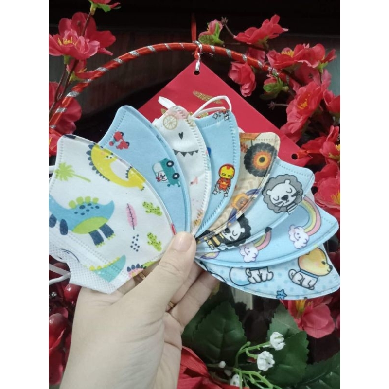 Khẩu trang 3d trẻ em cao cấp cho bé sơ sinh đến 10 tuổi