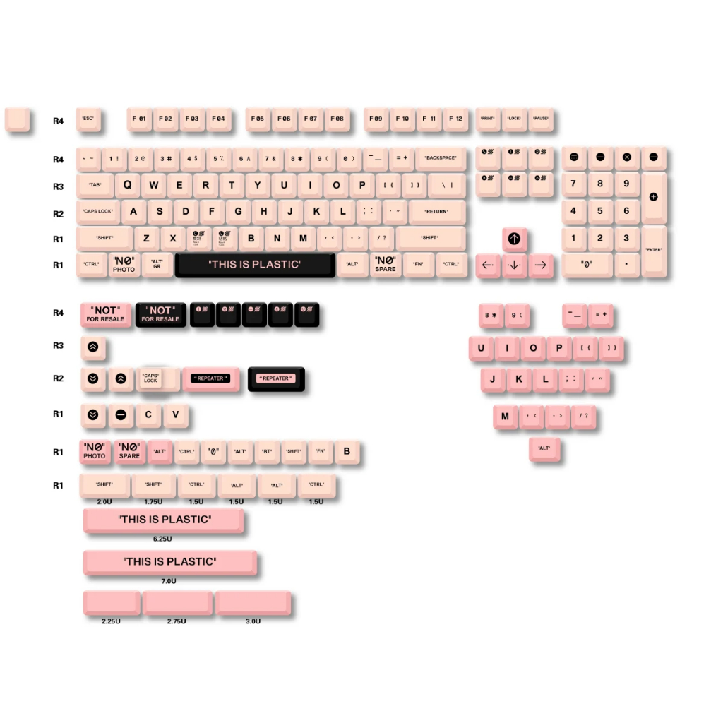 Keycap Hồng Pastel - Bộ Keycap This Is Plastic Pink - MDA  profile - Nhựa PBT - cho bàn phím cơ | BigBuy360 - bigbuy360.vn