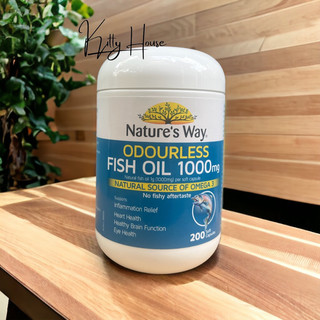 VIÊN NATURE’S WAY FISH OIL ODOURLESS 1000MG LỌ 200 VIÊN CHÍNH HÃNG