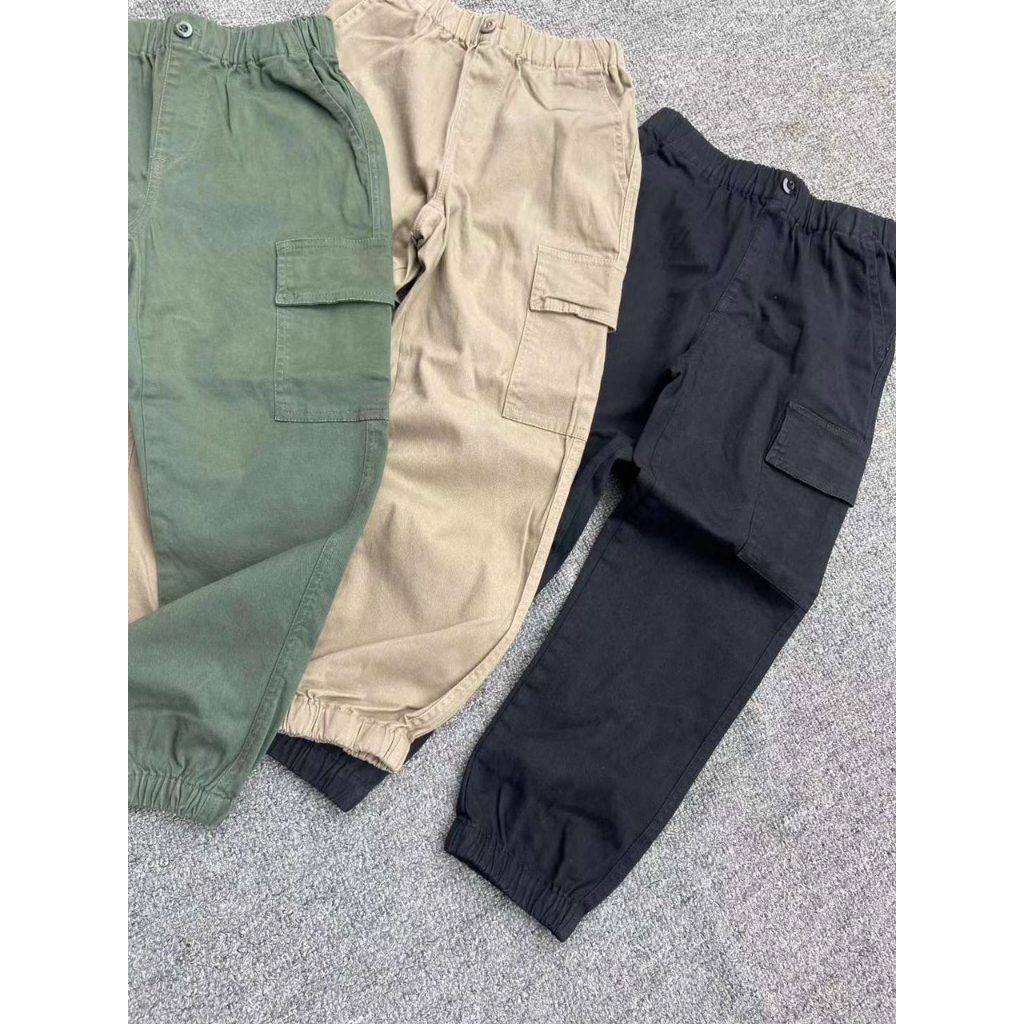 Quần un.i túi hộp kaki cho bé