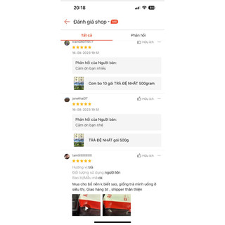 Com Bo 5 gói Trà Đệ Nhất 600g