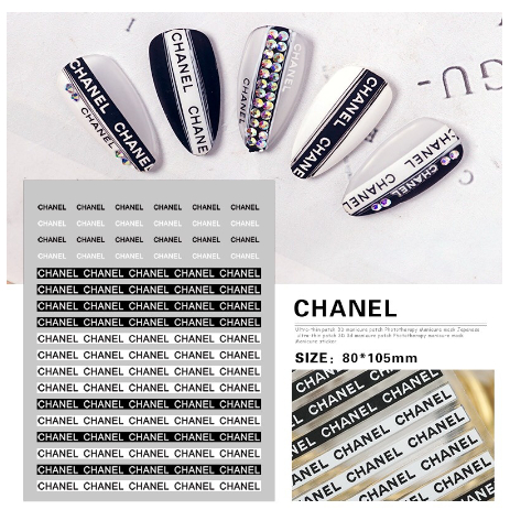 sticker thương hiệu trang trí móng