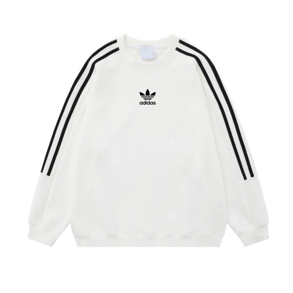 Áo Sweater Adidas bacsic chính hãng chất nỉ bông form unisex áo swt Adidas 3 sọc cặp đôi nam nữ cao cấp Gem_store M203