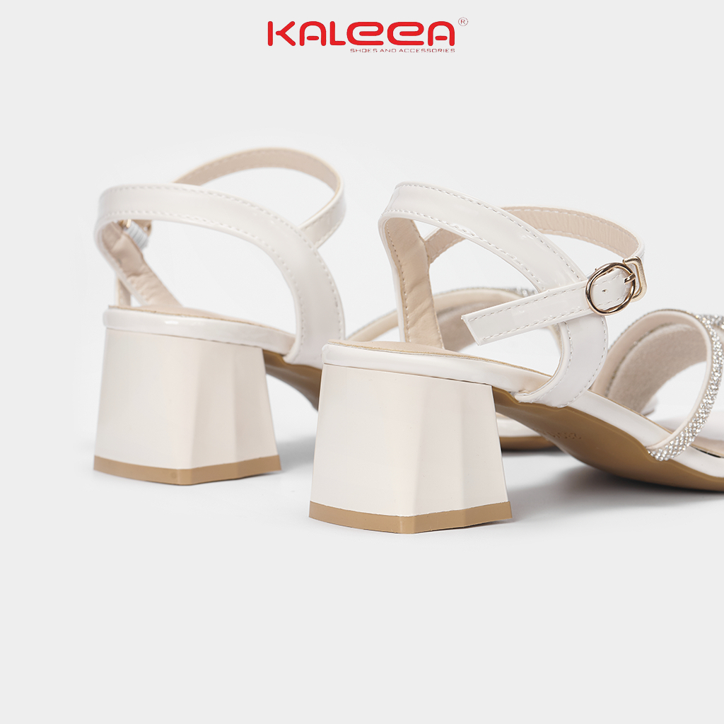Sandal quai đá bản to lấp lánh siêu xinh gót vuông 5cm , đi êm ái thon chân, sang chảnh, lấp lánh cao cấp