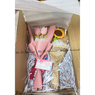 Bó hoa bằng len Handmade 🌼🌸🌷🌹🌻🌻