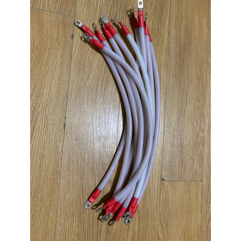 1 cặp dây cáp Hàn cell lõi đồng dây dẻo đã bấm sẵn 2 đầu cos