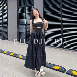 Set đầm dài xòe kèm áo ống cut out vạt bầu cực xinh Ellen Set BIU Clothing BB0141