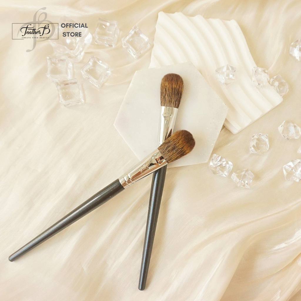 Cọ má hồng - cọ highlight Feather B 14 - cọ tan má hồng - cọ phủ phấn nhỏ