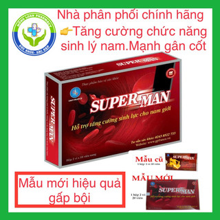 Super-Man 1h G&P France – Giúp bổ thận tráng dương, tăng cường sinh lý, hormone nam - Superman Supermen Super Men 1h GP