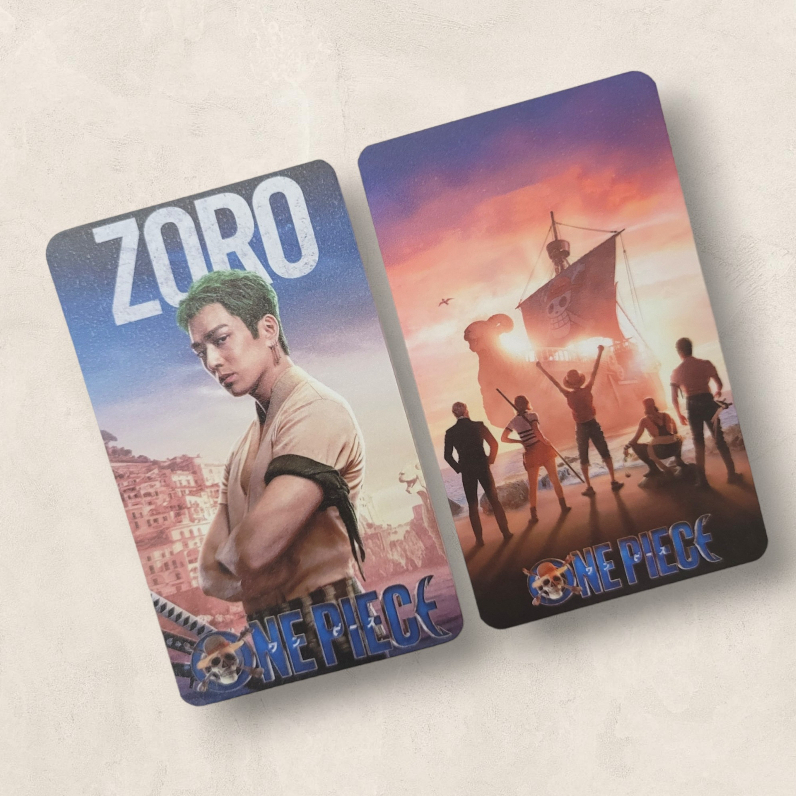 FREESHIP ⭐️ Card Bo Góc ONE PIECE LIVE ACTION - Zoro | Luffy | Nami | Usopp | Sanj | Coby - Cán Màng Nhám Chống DF