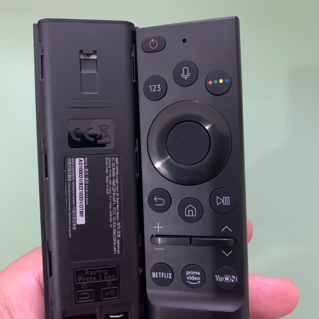 Điều khiển tivi Samsung giọng nói chính hãng Việt Nam theo TV, Remote samsung dòng AU đời 2021 - Hàng mới 100%