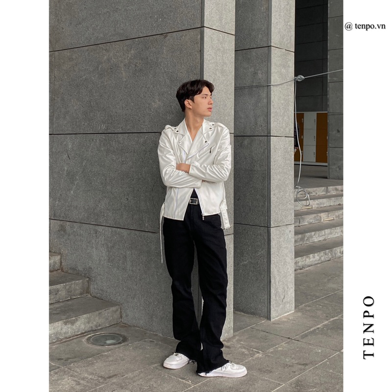 Áo Khoác Da Biker Nam TENPO | LEATHER BIKER JACKET