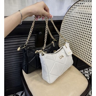 túi đeo chéo kẹp nách lyn ô trám dây xích 22cm mới sang chảnh