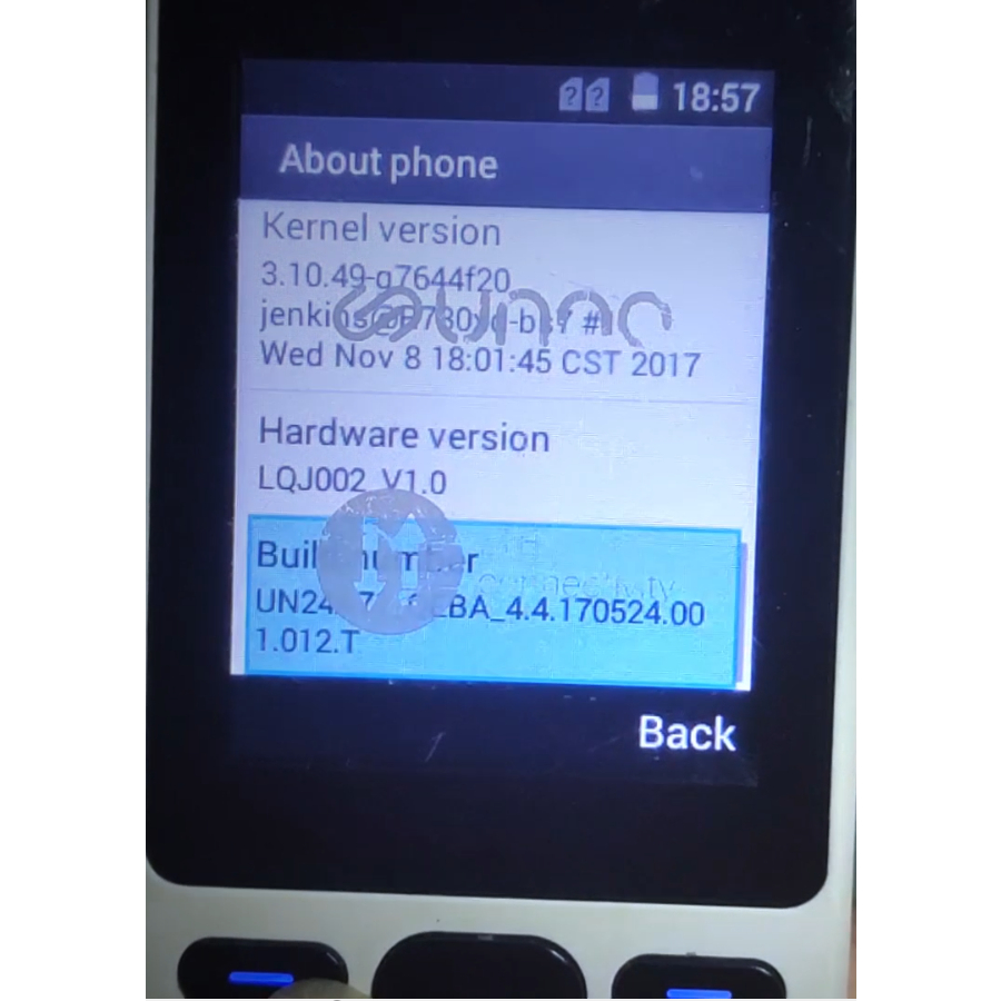 Điện thoại cục gạch chạy Android 4.4 (Kitkat)- Unno F3 Ram 512