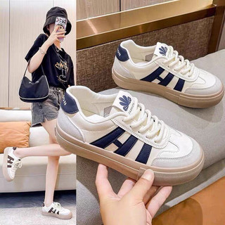 Giày nữ, giày sneaker nữ thể thao 2 vạch phối màu basic