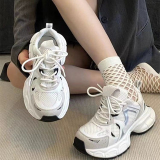  Giày thể thao nữ thoáng lưới phối màu siêu êm