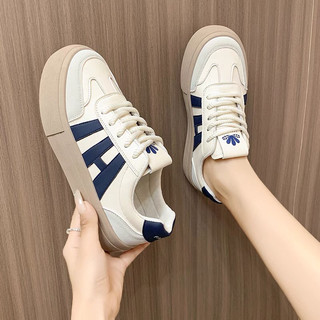 Giày nữ, giày sneaker nữ thể thao 2 vạch phối màu basic