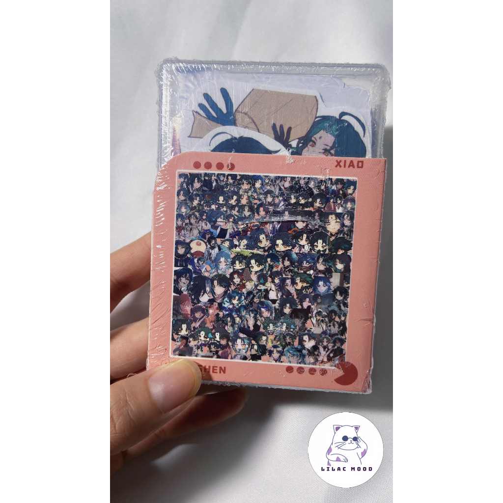 Xiao / Genshin Impact | Hộp nhựa 120 miếng hình dán Sticker
