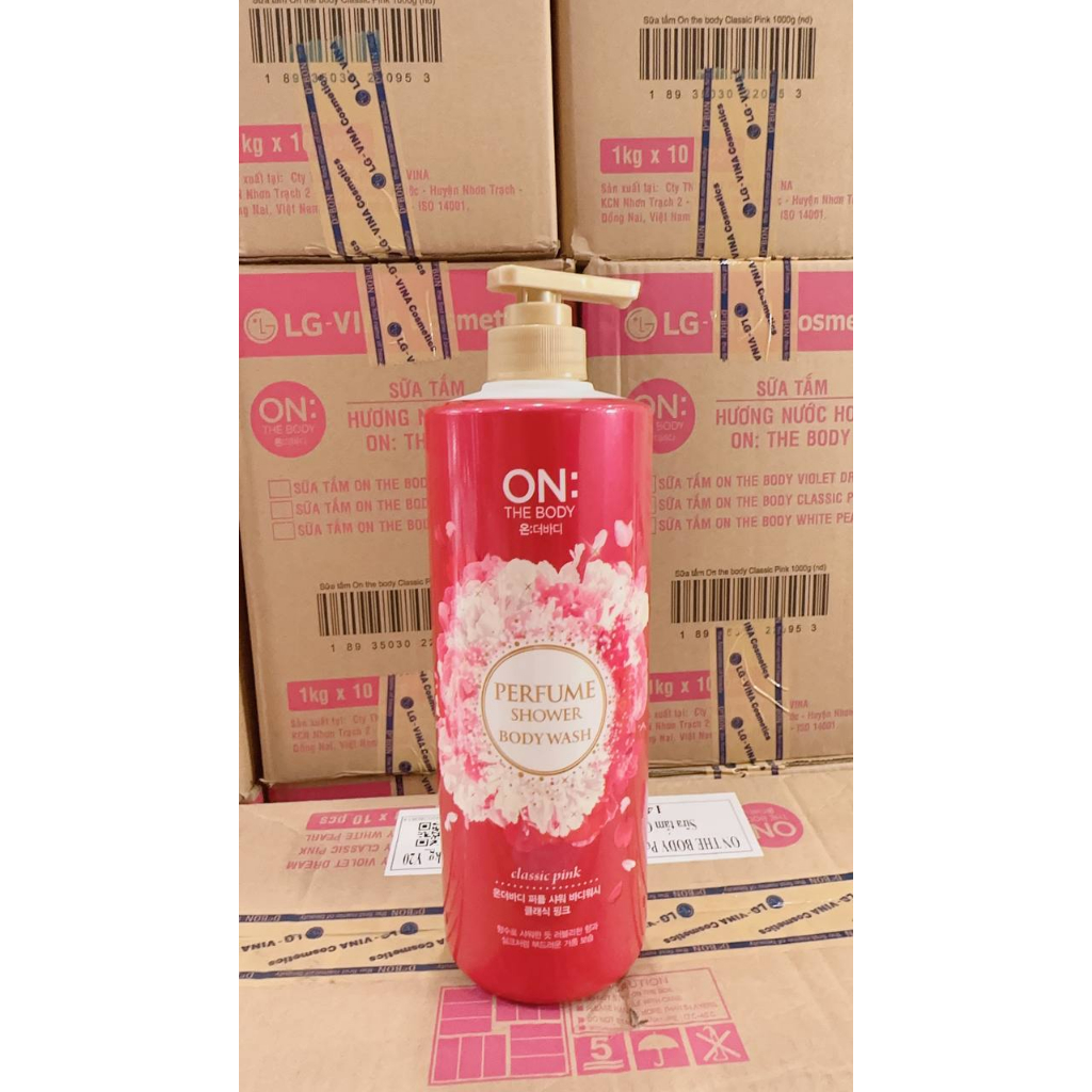 COMBO 2 CHAI Sữa tắm hương nước hoa On: The Body - Classic Pink 1000ML