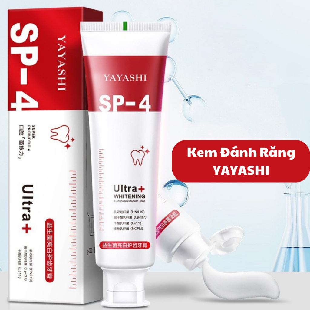 Kem Đánh Răng YAYASHI SP-4 Làm Trắng Răng Chính Hãng  Làm Trắng Hơi Thở Thơm Mát Nụ Cười Tự Tin