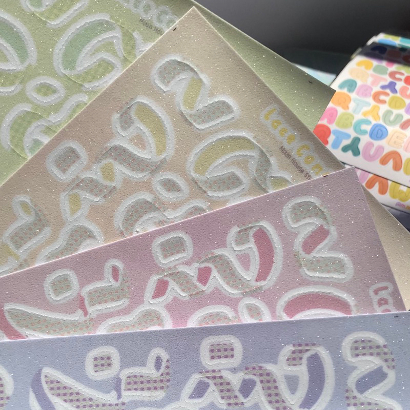 CONFETTI STICKERS - Sticker hoa giấy ren lấp lánh - Trang trí toploader Kpop phong cách Hàn Quốc.