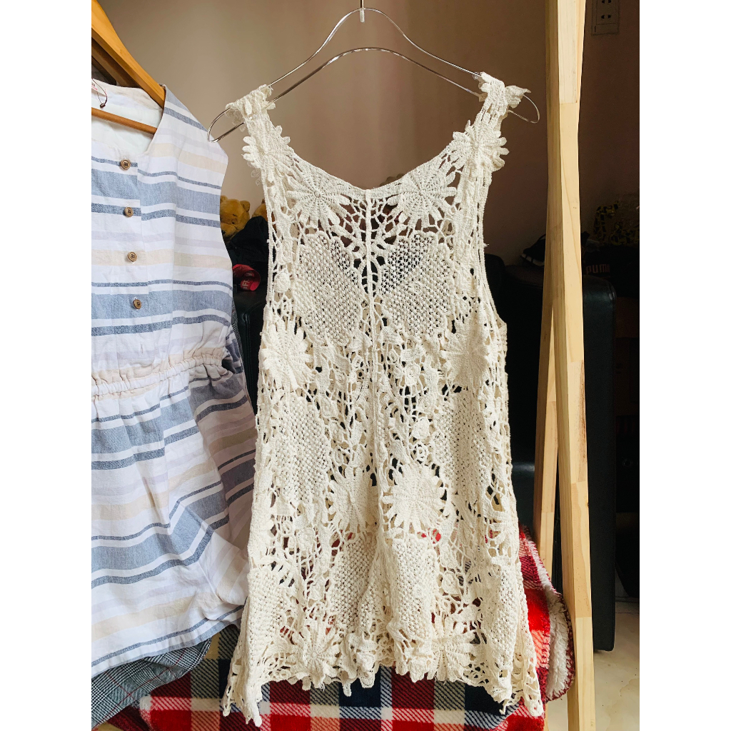 Aó ba lỗ ren cotton No Brand