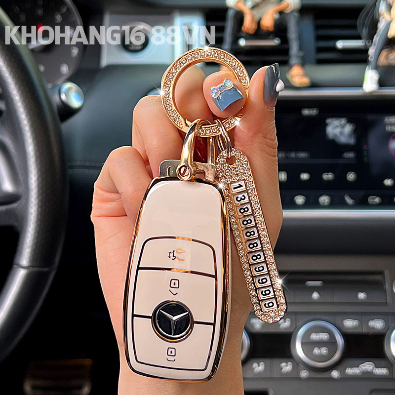 Ốp chìa khoá TPU sang trọng dành cho xe Mercedes C260L E300 GLC300L E260 E360 A200...