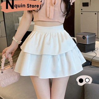 Chân váy nữ xếp tầng dáng xoè lưng cao,chân váy được thiết kế 2 tầng phối lưng chun cạp cao cực tôn dáng Nquin Store