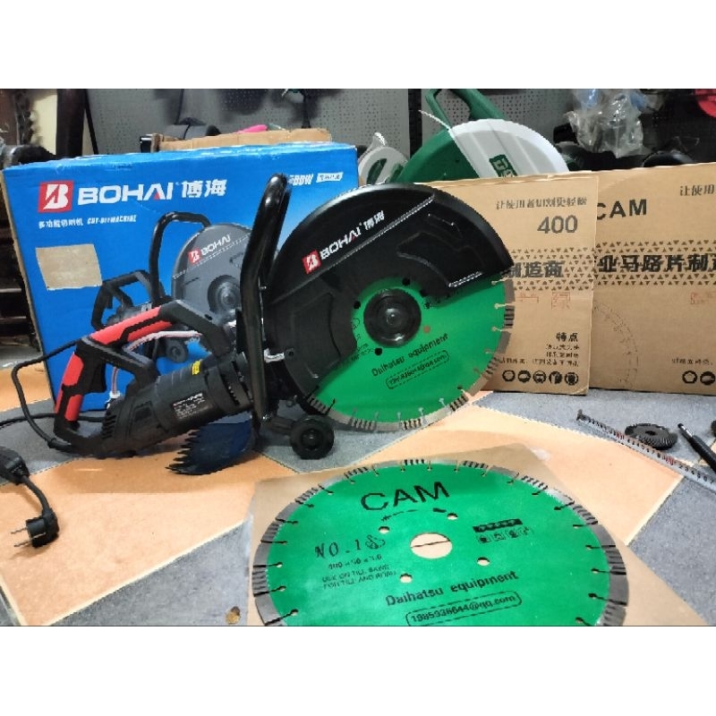 Máy Cắt Bohai DC 425 _Mẫu Mới Nhất _Máy cắt bê tông DC 425 _Máy cắt bê tông điện Lưỡi 400