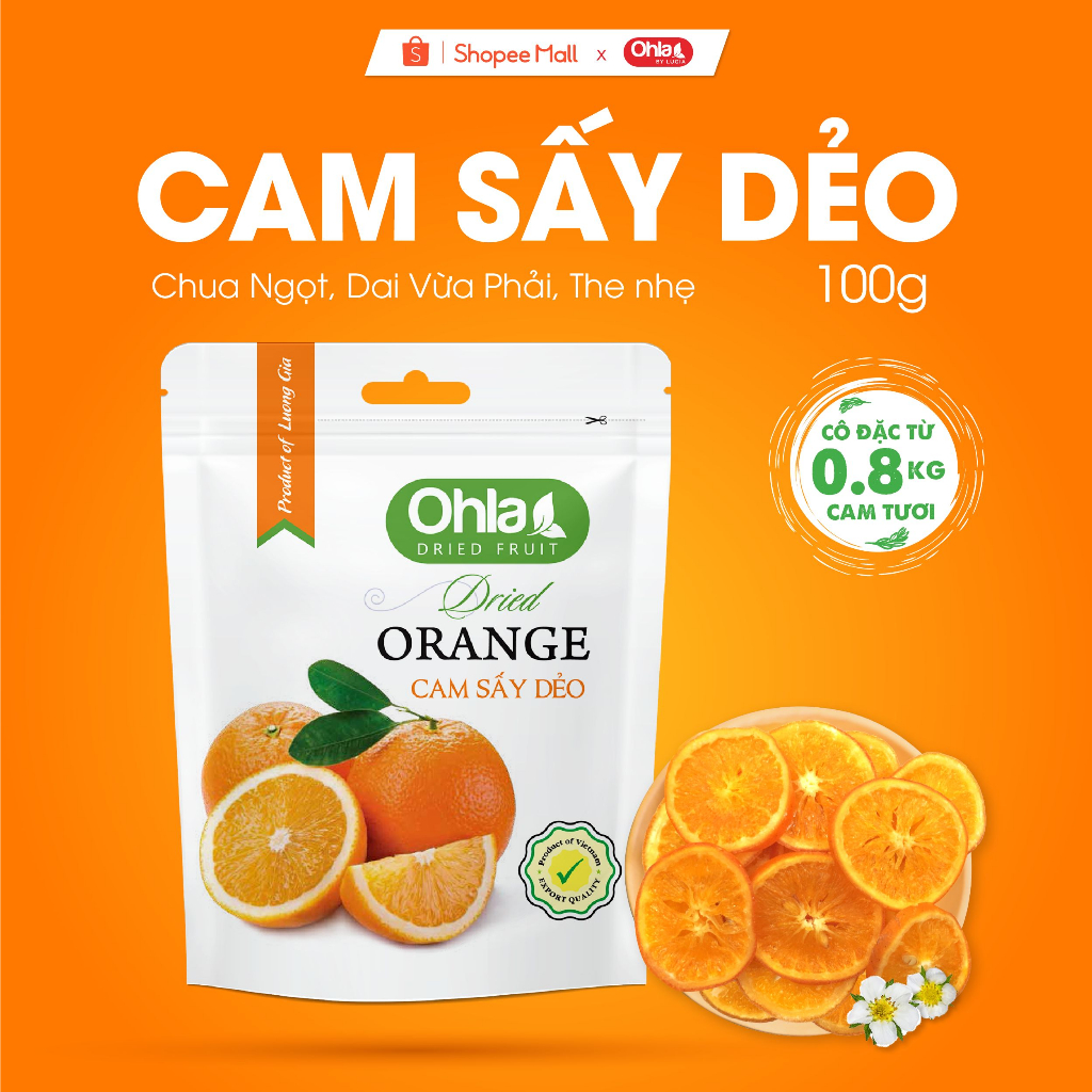 Cam sấy dẻo Ohla 100g