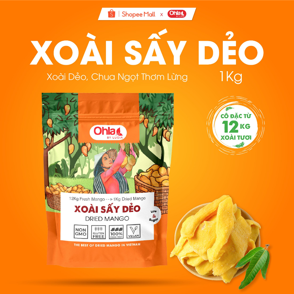 Xoài sấy dẻo Ohla 500gr