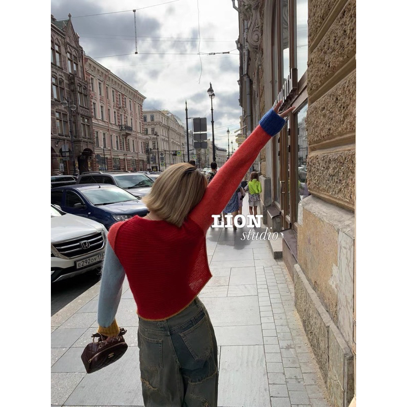 Áo len phối màu 13de marzo