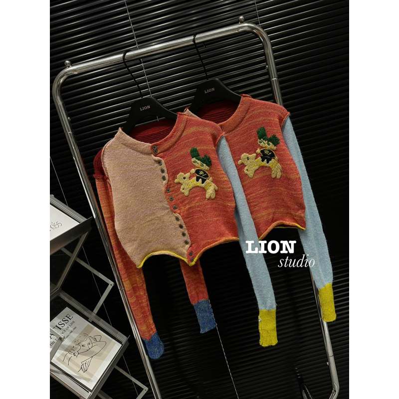 Áo len phối màu 13de marzo