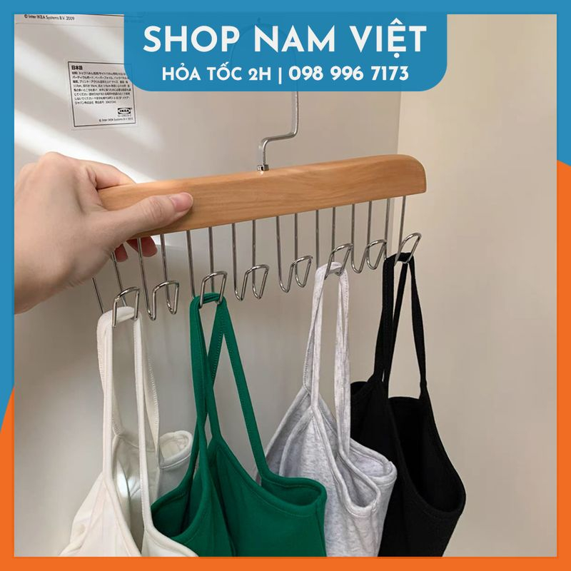 Thanh Treo Phơi Đồ 8 Móc Phong Cách Hàn Quốc