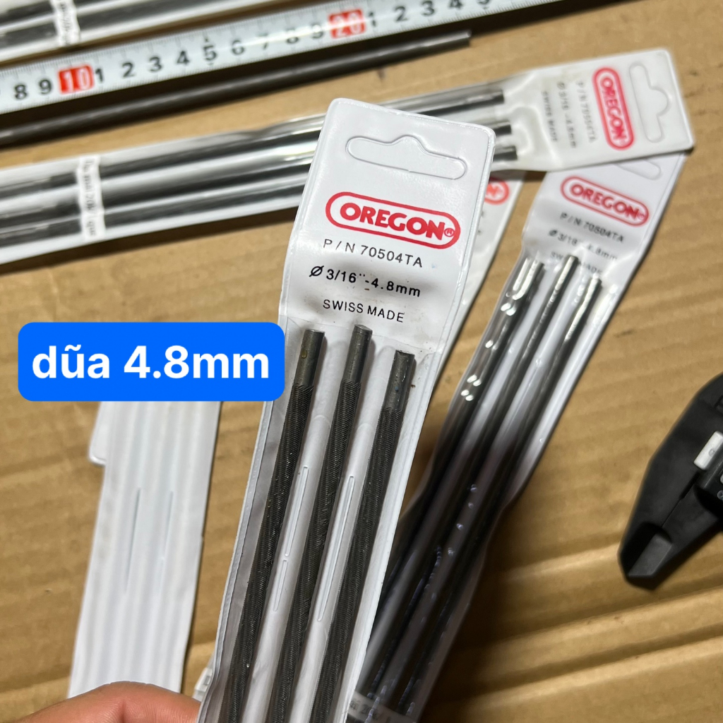Dúa Mài Xích Máy Cưa Dũa Tròn 4.8mm Dũa Mài Xích Máy Cưa Dài 24cm Giá Bán 1 Cái