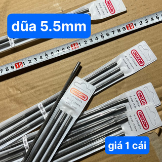 Dúa mài xích máy cưa dũa tròn 5.5mm dũa mài xích máy cưa dài 24cm giá bán 1 cái