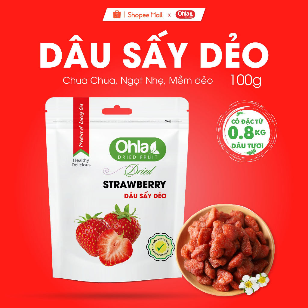 Dâu tây sấy dẻo Ohla 100g